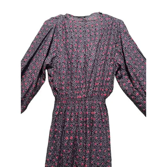 Natalie Martin Anthropologie Nico Wrap Maxi Dress Womens Medium Floral Draped - Picture 13 of 16